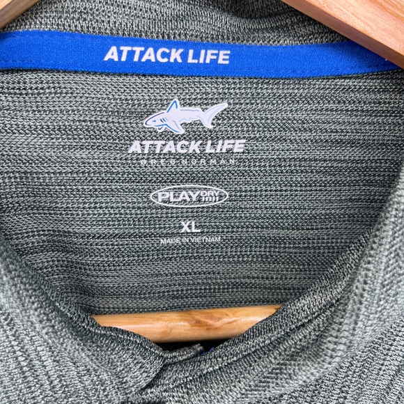 Greg Norman Attack Life Golf Polo Shirt Play Dry Moisture Wicking XL - Picture 3 of 5